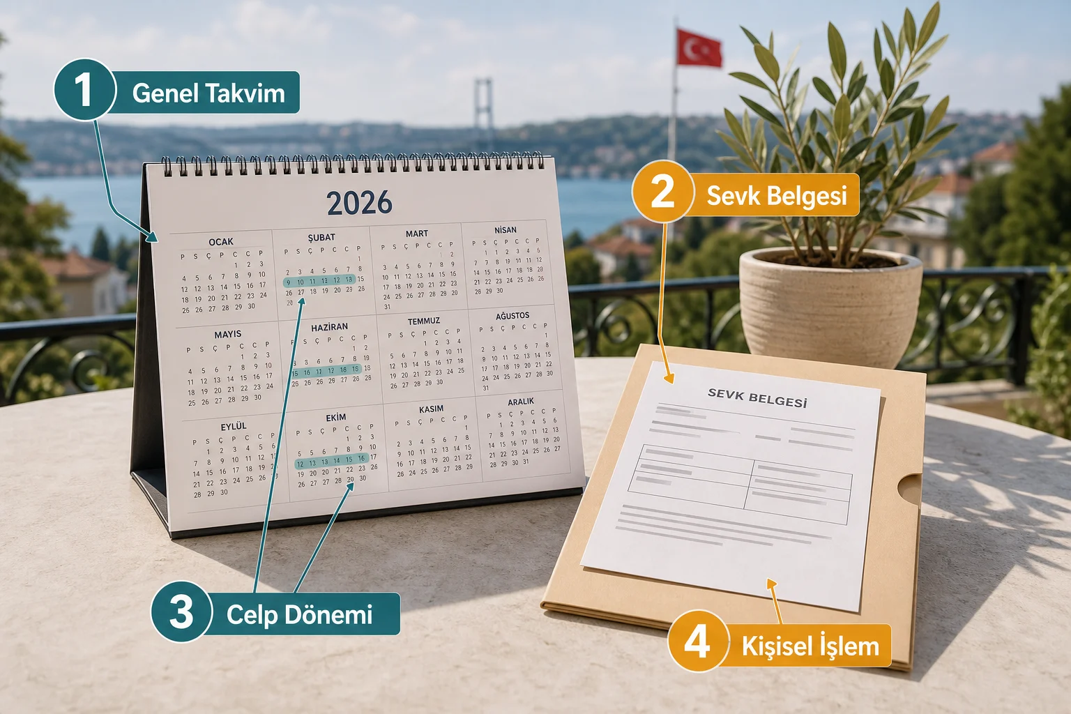 Açıklamalı görsel: 2. Celp ve sevk tarihleri: genel takvim ile kişisel sevk belgesi nasıl ayrılır? - 2026 Bedelli Askerlik Celp ve Sevk Tarihleri: Resmî Takvim